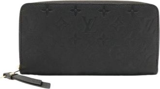 Louis Vuitton Pre-owned Vintage Monogram Empreinte Long Wallet - Dames - Vintage Accessoires - Zwart - ONE Size - Leer - Vintage