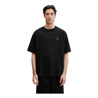 Maison Kitsun&eacute; Hombre, Camisetas, Negro, Talla: L