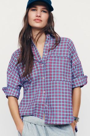 Maeve Mabel Boxy Oxford Shirt Top