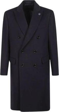 Lardini Cappotto Doppio Petto - - Coats - Uomo - Blu - 2XL