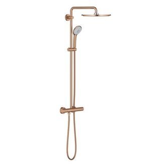 GROHE Euphoria System 310 opbouw regendoucheset - thermostatisch - &Oslash;31 cm hoofddouche - handdouche - koper geborsteld