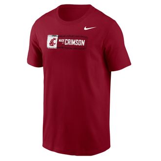 Nike Washington State Made of Crimson Nike Mens College T-Shirt in Red | M11332P231WSTU-CRM