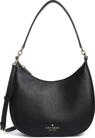 Kate Spade New York janie pebbled leather shoulder bag in Black at Nordstrom Rack