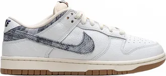 Nike Mens Dunk Low Sneakers In Washed Denim