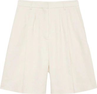 Anine Bing Bryson Shorts - Dames - Korte Broeken - Beige - M - Polyester - Korte Broeken
