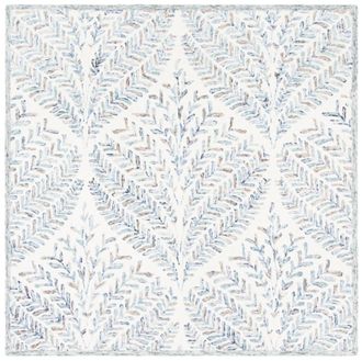 Safavieh Alfombra lana avorio/blu 152 x 152 cm
