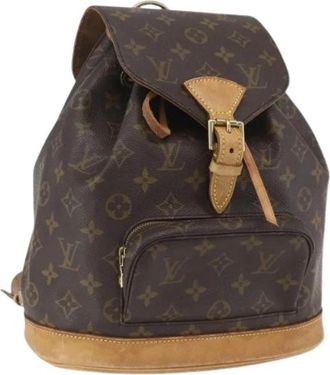 Louis Vuitton Pre-owned Canvas Rugzak - Dames - Vintage Rugzakken - Bruin - ONE Size - Vintage