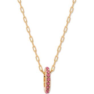 Brook & York Gabby Birthstone Necklace in Gold/Oct at Nordstrom