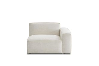 Castlery White Right Corner Sofa by Castlery, Low-to-the-Ground Design, Comfortable Living Room Furniture
