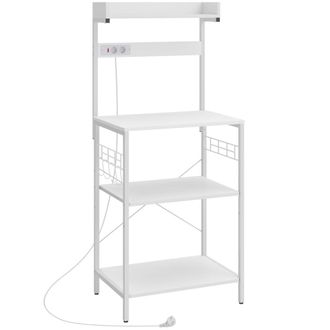 HOMCOM Estanter&iacute;a de cocina 60x42x137 cm blanco