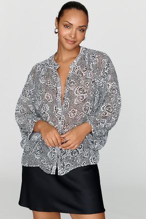 Pilcro Sidney Shrunken Batwing Blouse