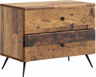 vidaXL Armario De Noche Madera Envejecida 62 X 34,5 X 47,5 Cm Vidaxl