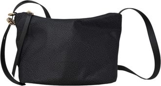 Borbonese Borsa Cross Over Small - Dames - Schoudertassen - Zwart - ONE Size - Leer - Tassen