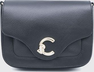 Coccinelle Mini borsa a tracolla C-Me in pelle martellata con chiusura a patta
