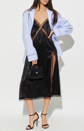 Dolce & Gabbana Lace Dress, Womens, Black