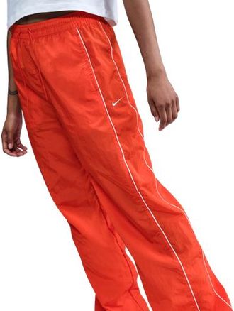 Nike Womens Windrunner Woven HR OH Pants - Picante Red/Sail/Sail Size XL