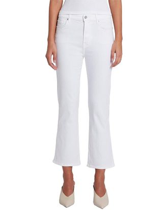 7 For All Mankind High-Rise Slim White Kick Flare Jean