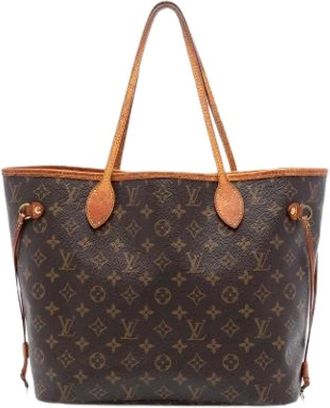Louis Vuitton Pre-owned Tote Bags, female, Brown, Size: ONE SIZE Pre-owned Neverfull MM