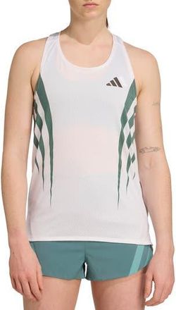 adidas Adizero Climacool Tank in White/Preloved Teal at Nordstrom Rack, Size X-Large