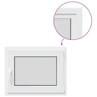 vidaXL Ventana De S&oacute;tano Risor 50 X 55 Cm Pvc Y Vidrio Vidaxl