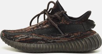 adidas Boost 350 V2 MX Rock Size 39.5 Tricolor Knit Fabric Low Top Sneakers