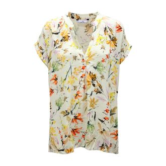 Mason's Dames, Blouses & Shirts, Beige, Maat: S Katoen