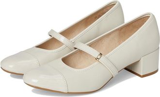 Life Stride Brooke Womens Sandals Bone Faux Leather : 7.5 W (C), Rubber/Synthetic