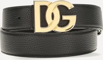 Dolce & Gabbana Calfskin leather Belt Male 100