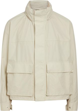 Christophe Lemaire High-neck Cotton Parka Jacket - Off White - 48 (IT48 / M)