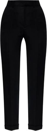 The Attico Broek met omgeslagen pijpen - Zwart