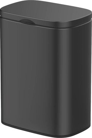 WENKO Sare Cubo De Basura Mural 5 Litros Negro Plateado