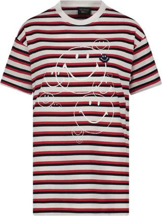 Joshua Sanders Smiley T-shirt - Dames - T-shirts - Veelkleurig - XL - Katoen - Tops