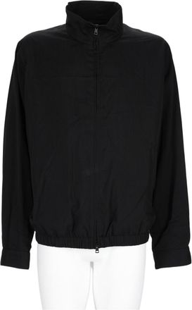 Our Legacy Minimalist High-Collared Black Sports Jacket