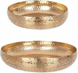 BIZZOTTO Vassoio Metallo Oro Stile Moderno da Interno - ROMAN