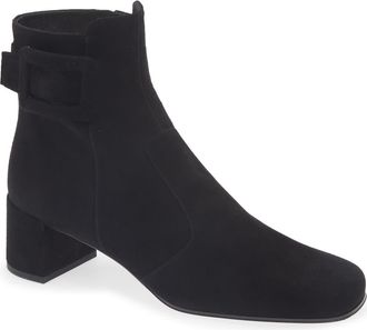 Roger Vivier Très Vivier Polly Bootie in Nero at Nordstrom, Size 10Us