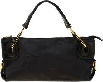 Gianfranco Ferre Borsa tote con spalline in pelle - Nero
