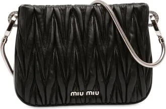 Miu Miu Pre-owned Miu Miu Nappa Matelasse Sassy Shoulder Bag Ladies 4T3XQSTSW88WS10G