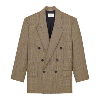 Saint Laurent Jassen, Dames, Beige, M, Wol, Saint Laurent Kleding