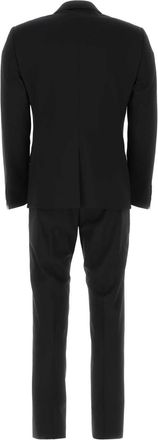 Dolce & Gabbana Mens Stretch Wool Pant Suit Black Virgin Elastane