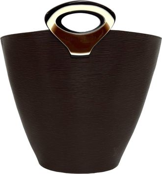 Louis Vuitton Brown Leather Handbag Tote Bag (Pre-Owned)