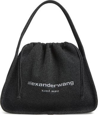 Alexander Wang Large Ryan Shoulder Bag in Reflective Charcoal at Nordstrom