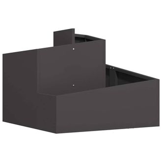 Berkfield Home Plastic Planter Black High-density polyethylene Medium