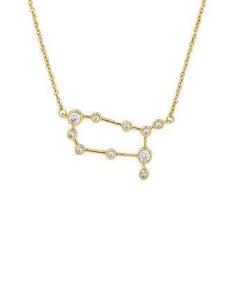 Sterling Forever When Stars Align Constellation Sign 14K Plated Cz Necklace