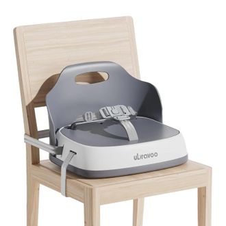 OEM Asiento Elevador, Arn&eacute;s De Seguridad De 3 Puntos, Dise&ntilde;o Lavable, Gris
