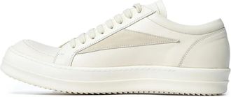 Rick Owens Sneakers con inserti in pelle - Bianco
