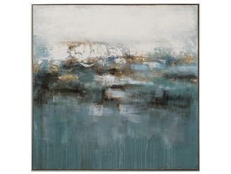 Schubiger M&ouml;bel Bild Abstrakt mit Blau 1