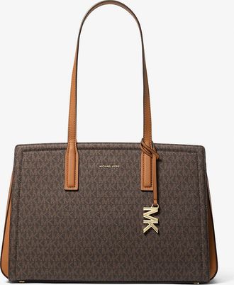 Michael Kors Laila Medium Signature Logo Tote Bag