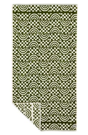 Slowtide Coco Rainbow Beach Towel in Olive at Nordstrom