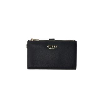 Guess Amorette Slg Dbl Zip Organizer - Dames - Portefeuilles - Zwart - ONE Size - Accessoires