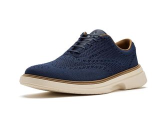 Cole Haan Originalgrand Cityspectre Stitchlite Wingtip Mens Shoes Navy Blazer/Natural : 11.5 D - Medium, Textile